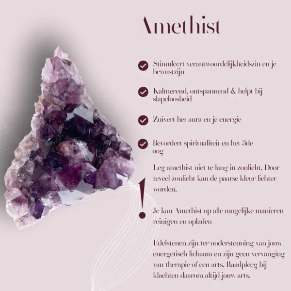 Amethist ruw ring - Afbeelding 2