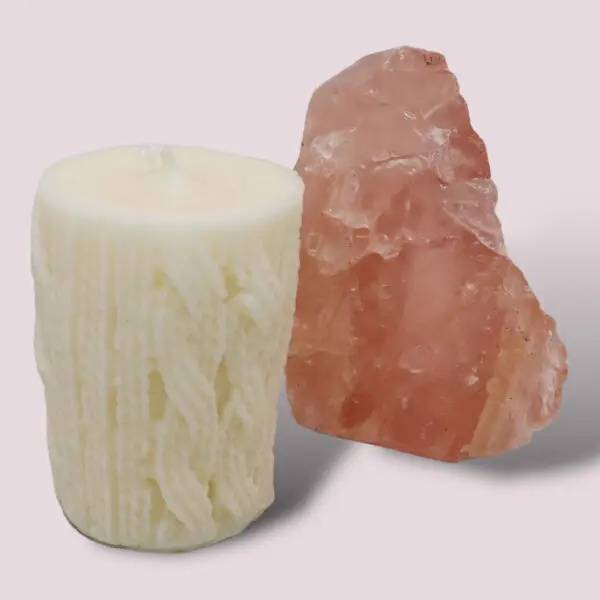 Wool pillar Geurkaars