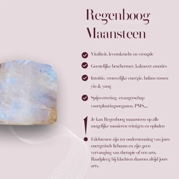 Regenboog maansteen hanger SUN - Afbeelding 2