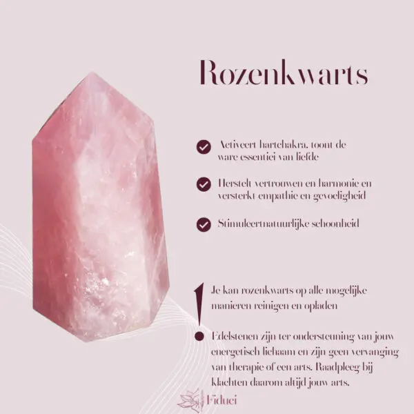 Rozenkwarts hanger - Afbeelding 2