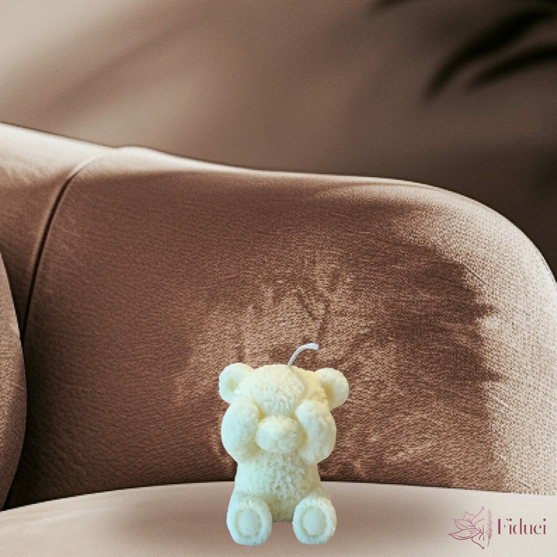 Verlegen beertje kaars - Afbeelding 2