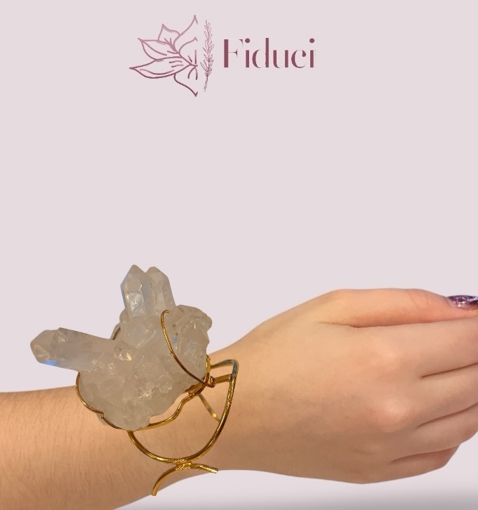 Armband van bergkristal