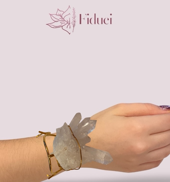 Armband van bergkristal - Afbeelding 2