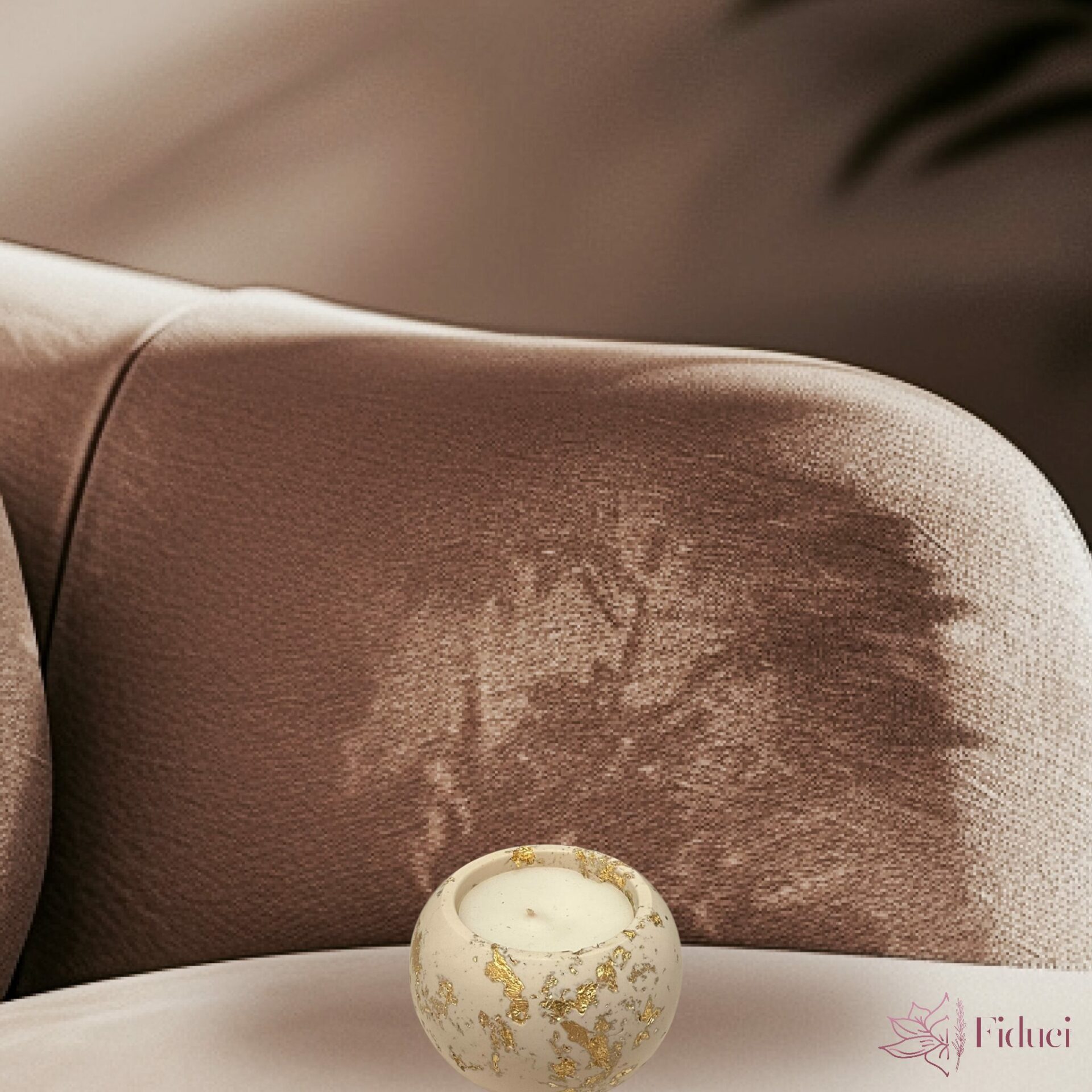 Sacred Space Kaars Jesmonite - Afbeelding 2