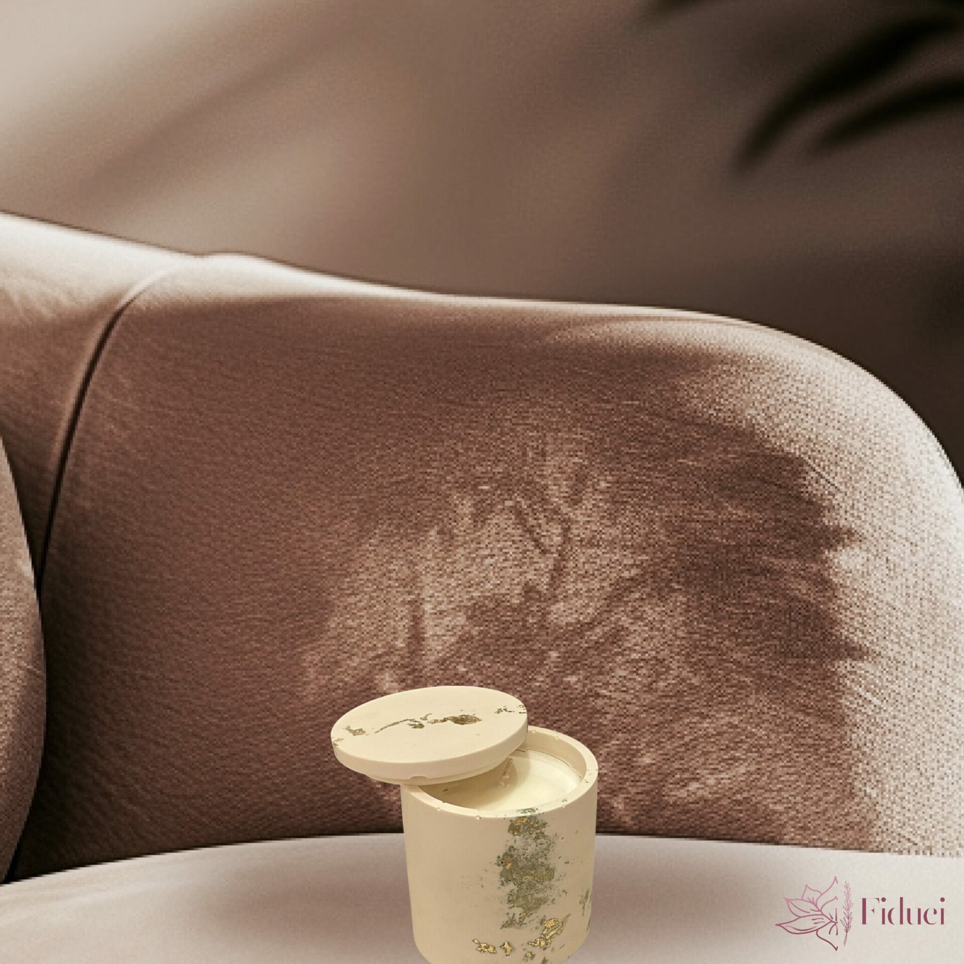 Harmony kaars Jesmonite (S) - Afbeelding 2