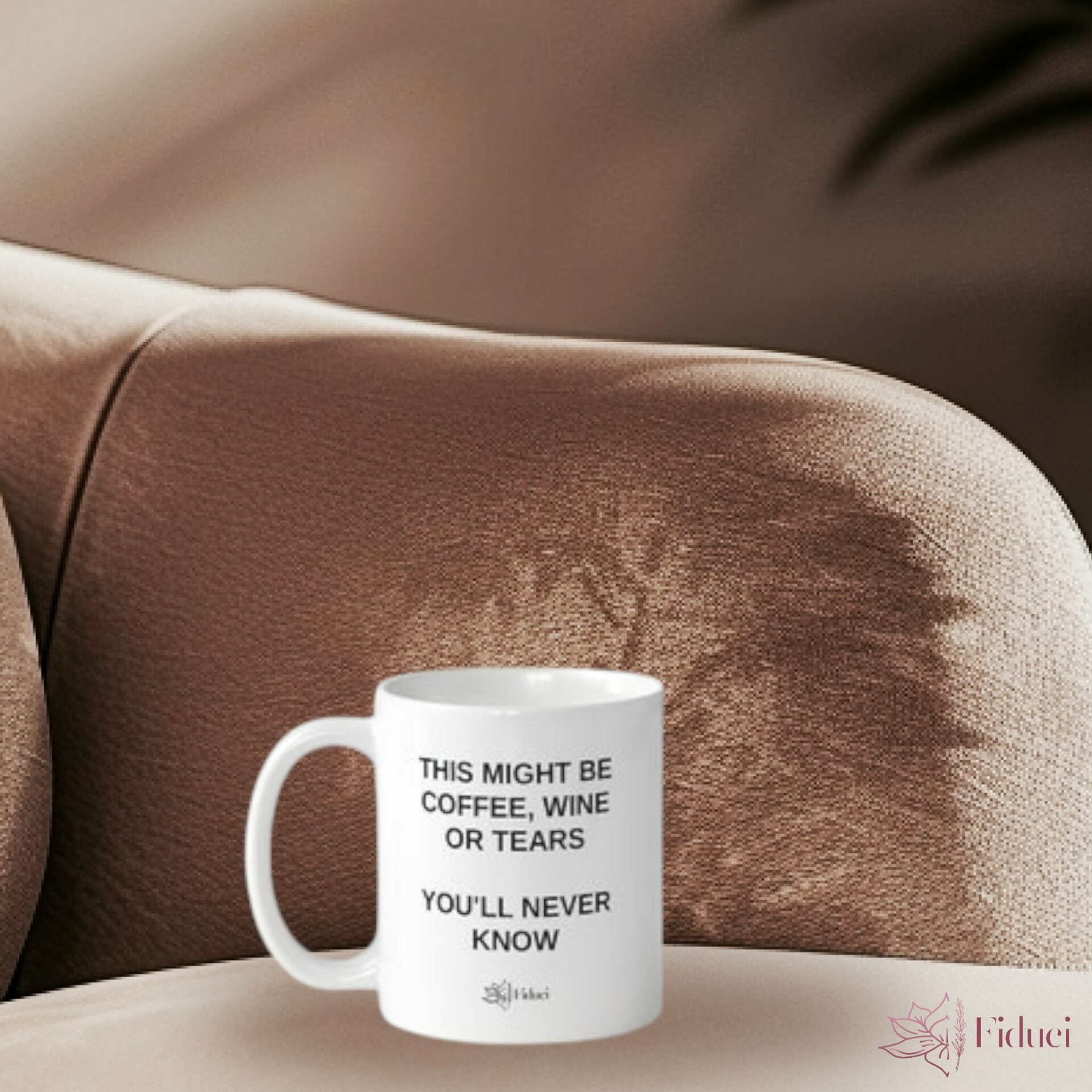 Mok Wine, tears & coffee - Afbeelding 2